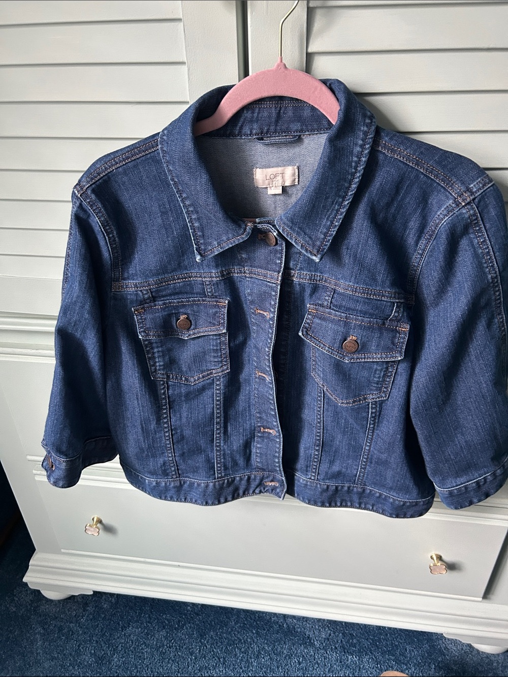 LOFT women’s' Blue Denim Jean Jacket